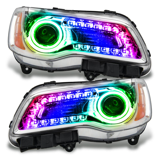 Oracle Lighting 7730-333 - 2011-2014 Chrysler 300C SMD HL - Chrome - NON HID - ColorSHIFT DRL