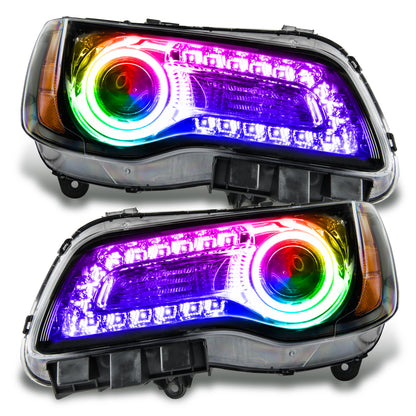 Oracle Lighting 7731-330 - 2011-2014 Chrysler 300C SMD HL - Black - NON HID - ColorSHIFT DRL