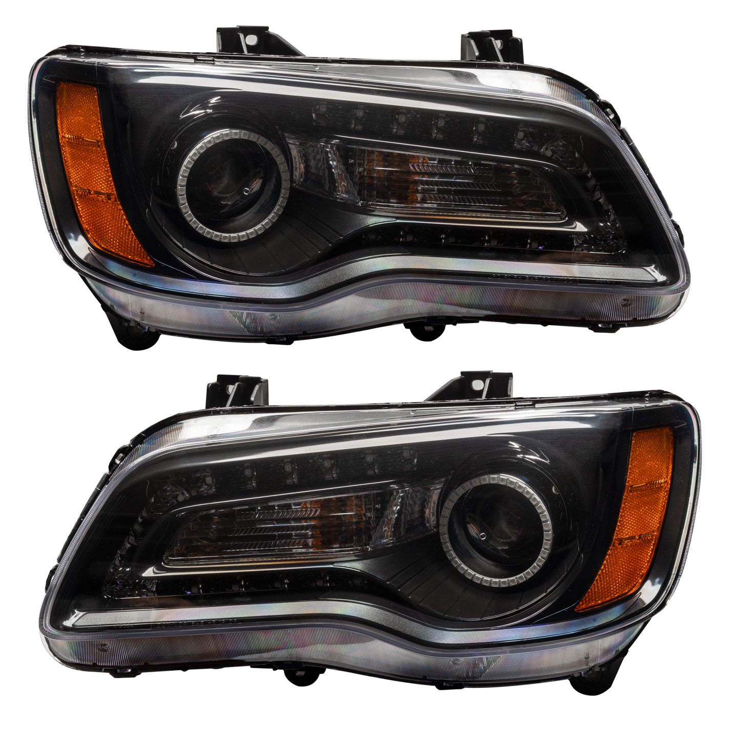 Oracle Lighting 7731-330 - 2011-2014 Chrysler 300C SMD HL - Black - NON HID - ColorSHIFT DRL