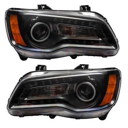 Oracle Lighting 7731-330 - 2011-2014 Chrysler 300C SMD HL - Black - NON HID - ColorSHIFT DRL