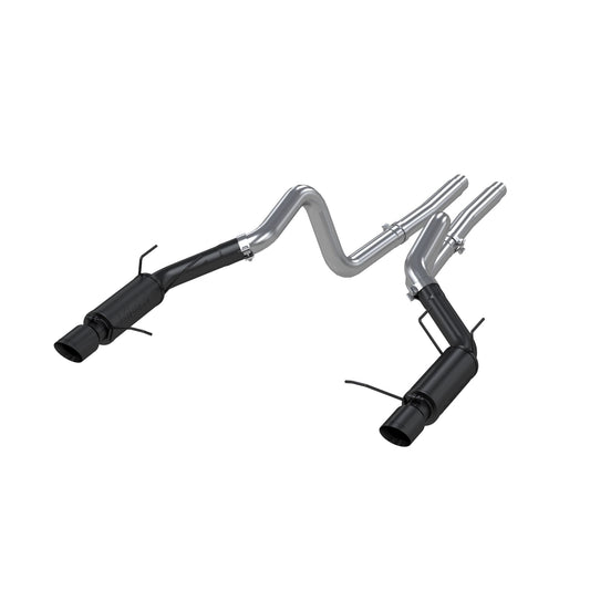 MBRP Exhaust 3in. Cat Back; Dual Split Rear; Race Version; 4in. tips; Black S7264BLK