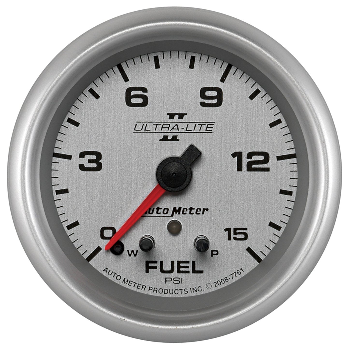 AutoMeter 2-5/8 in. FUEL PRESSURE 0-15 PSI ULTRA-LITE II 7761