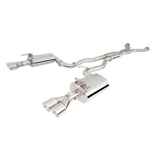 XFORCE Pontiac G8/Chevrolet SS Sedan 2008-17 Stainless Steel Twin 3" System With Hot-Dog Centre Muffler ; Exhaust System Kit ES-VF73-CBS