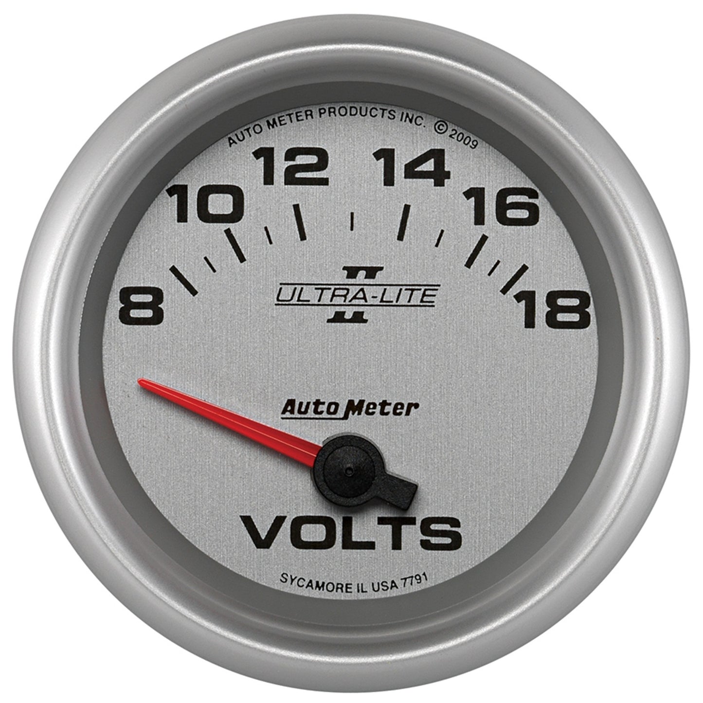AutoMeter 2-5/8 in. VOLTMETER 8-18V ULTRA-LITE II 7791