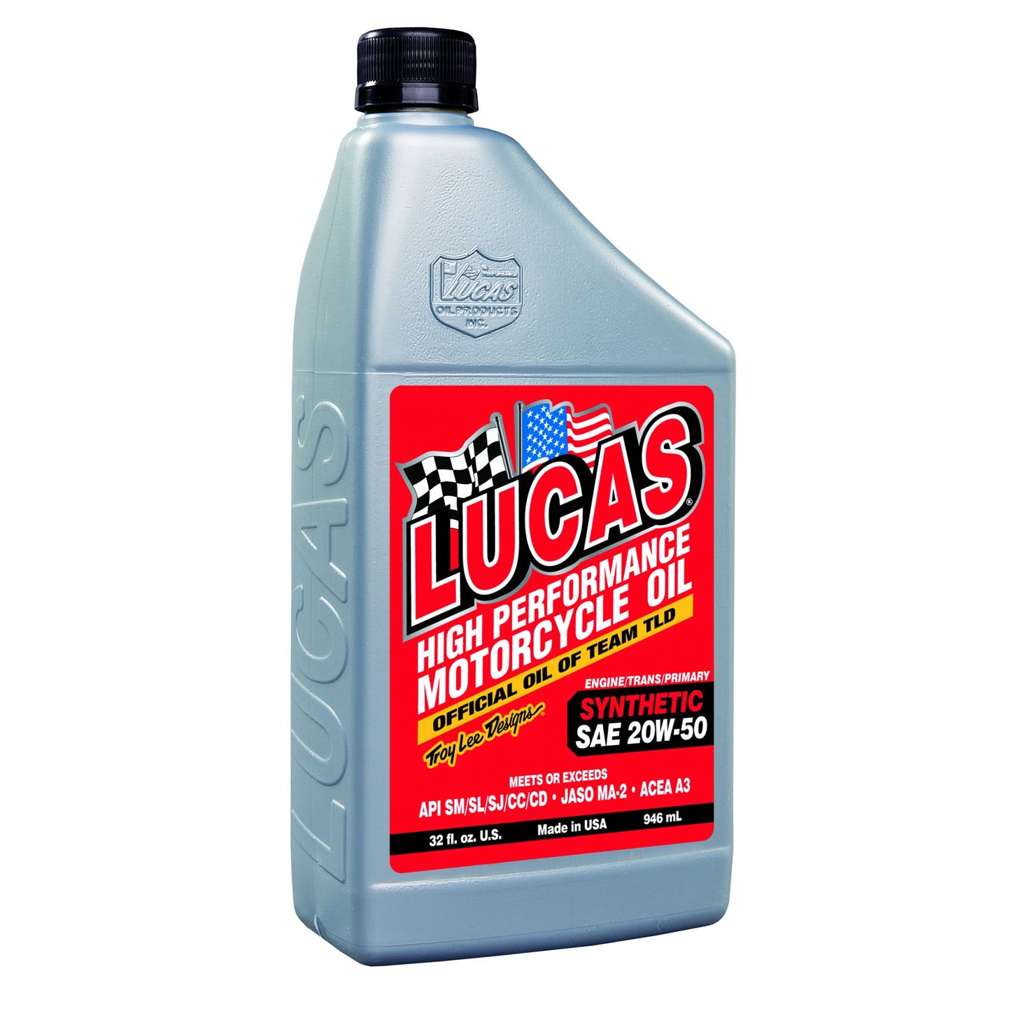 Lucas Oil Products Synthetic SAE 20W-50 Motorcycle Oil 10702