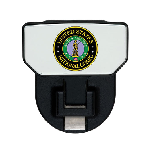 CARR - 183232 - HD Universal Hitch Step; Fits 2 In. Receiver; Black; US Nat Guard; Single