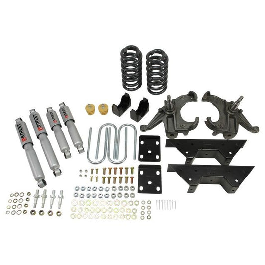 BELLTECH 705SP LOWERING KITS Front And Rear Complete Kit W/ Street Performance Shocks 1973-1987 Chevrolet C10 (1 in. Rotor) 4 in. F/6 in. R drop W/ Street Performance Shocks