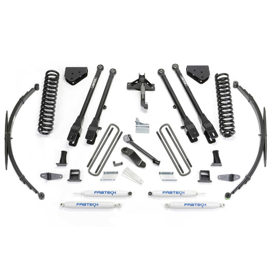 Fabtech 8" 4LINK SYS W/COILS & RR LF SPRNGS & PERF SHKS 2008-16 FORD F250/350 4WD K2129