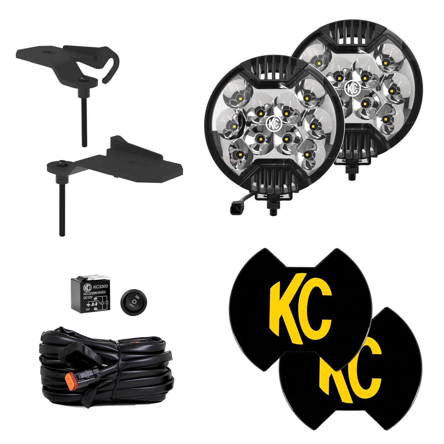 KC HiLiTES SlimLite LED - 2-Light System - Ditch Light Kit 97167