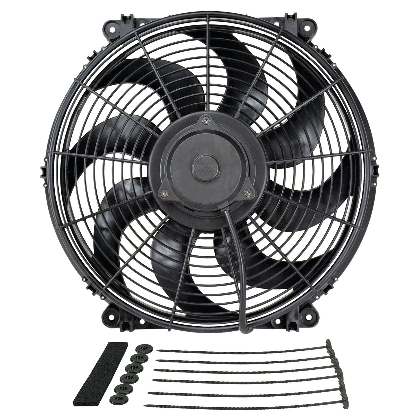 Derale 16" Tornado Electric Puller Fan, Standard Mounting Kit 16626