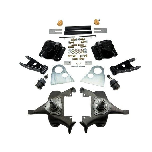 BELLTECH 818 LOWERING KITS Front And Rear Complete Kit W/O Shocks 1994-1999 Dodge Ram 1500 (Ext Cab V8 Auto Trans Only) 2 in. F/4 in. R drop W/O Shocks