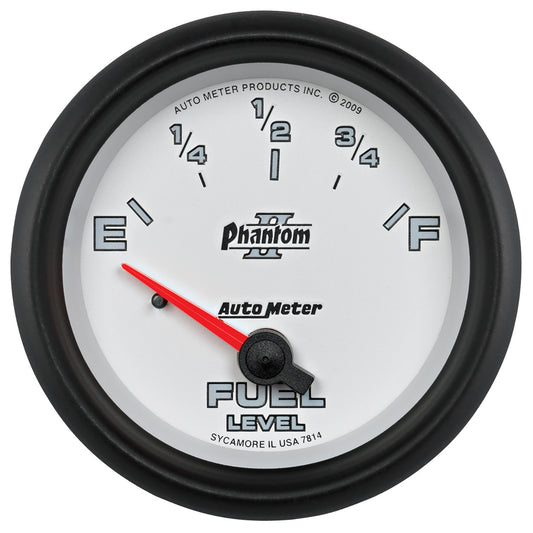 AutoMeter 2-5/8 in. FUEL LEVEL 0-90 O GM SSEPHANTOM II 7814