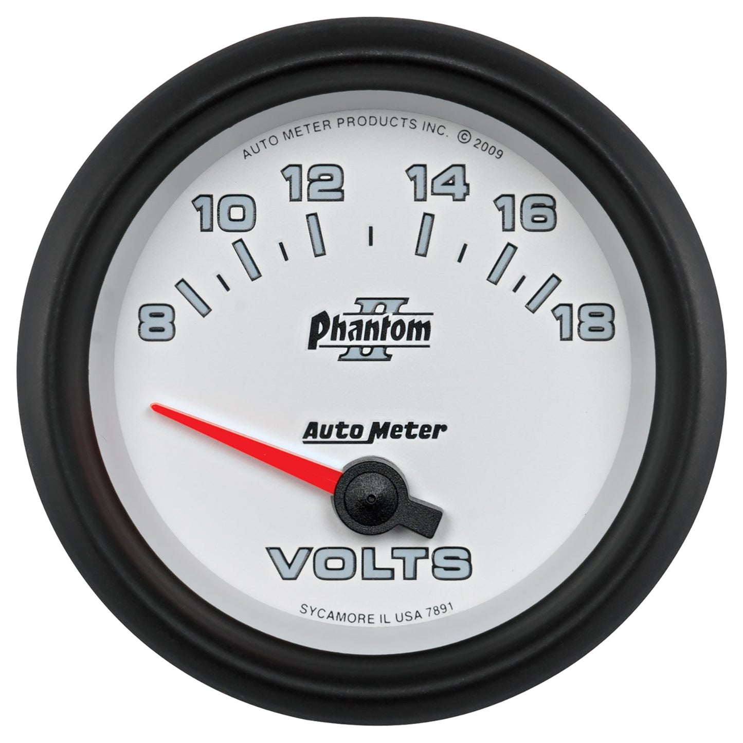 AutoMeter 2-5/8 in. VOLTMETER 8-18V PHANTOM II 7891