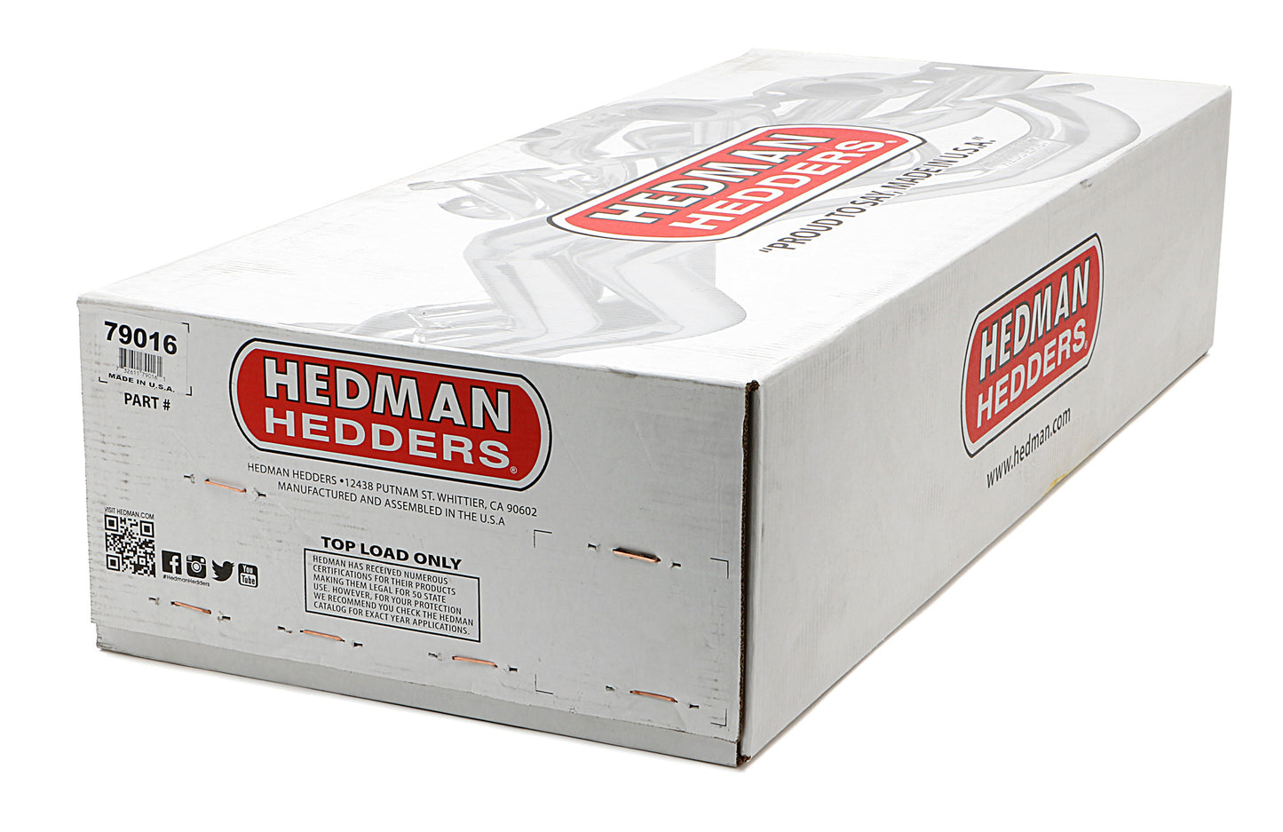 Hedman Hedders HTC COATED HEADERS; 1-5/8 IN. TUBE DIA.; 3 IN. COLL.; FULL LENGTH DESIGN 79016