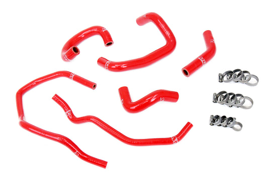 HPS Performance 3-ply Reinforced Silicone Replaces Rubber Heater And Throttle Body Coolant Hoses 57-2014-RED