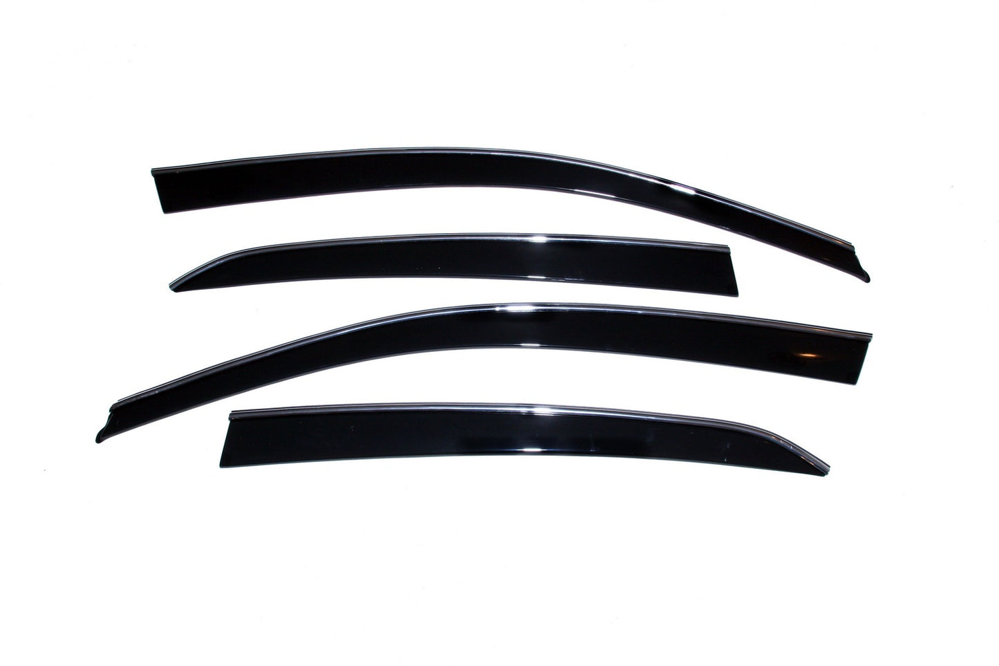 Auto Ventshade 794005 Low Profile Ventvisor Side Window Deflector With Chrome Trim 4-Piece Set For 2006-2010 Volkswagen Jetta