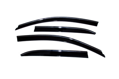 Auto Ventshade 794010 Low Profile Ventvisor Side Window Deflector With Chrome Trim 4-Piece Set For 2003-2007 Honda Accord