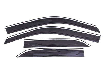 Auto Ventshade 794016 Low Profile Ventvisor Side Window Deflector With Chrome Trim 4-Piece Set For 2011-2022 Chrysler 300