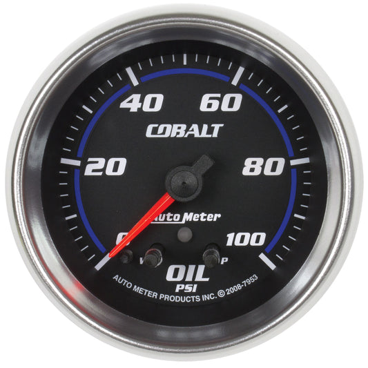 AutoMeter 2-5/8 in. OIL PRESSURE 0-100 PSI COBALT 7953