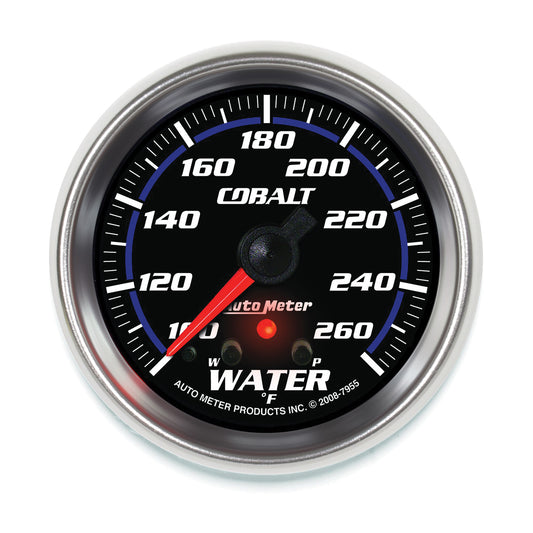 AutoMeter 2-5/8 in. WATER TEMPERATURE 100-260 Fahrenheit COBALT 7955