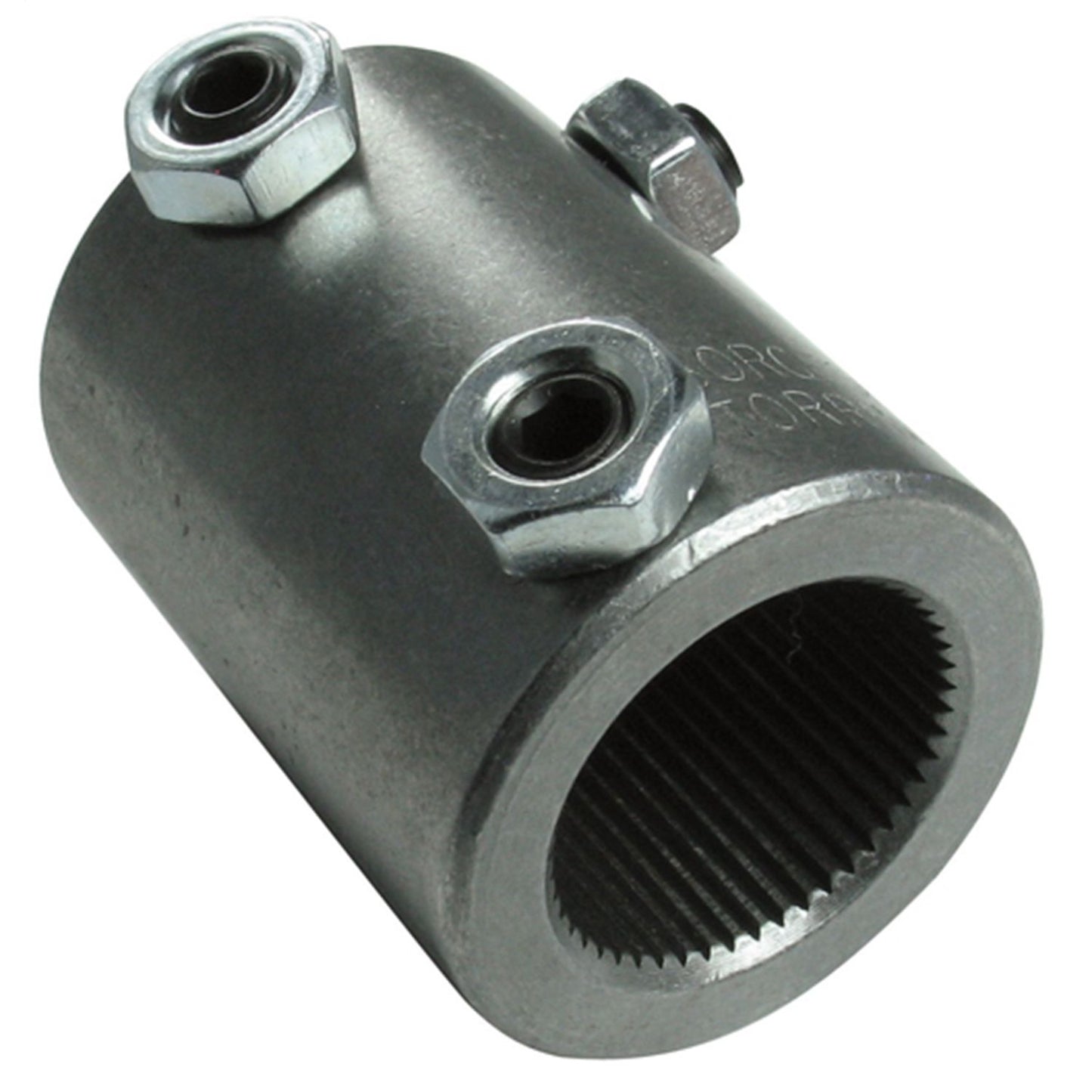 Borgeson - Steering Coupler - P/N: 314349 - Welded steel steering coupler. Fits 1 in.-48 Spline X 3/4 in. Double-D.