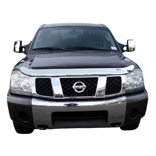 Auto Ventshade 680402 Chrome Hood Shield For 2005-2015 Nissan Armada 2004-2015 Nissan Titan