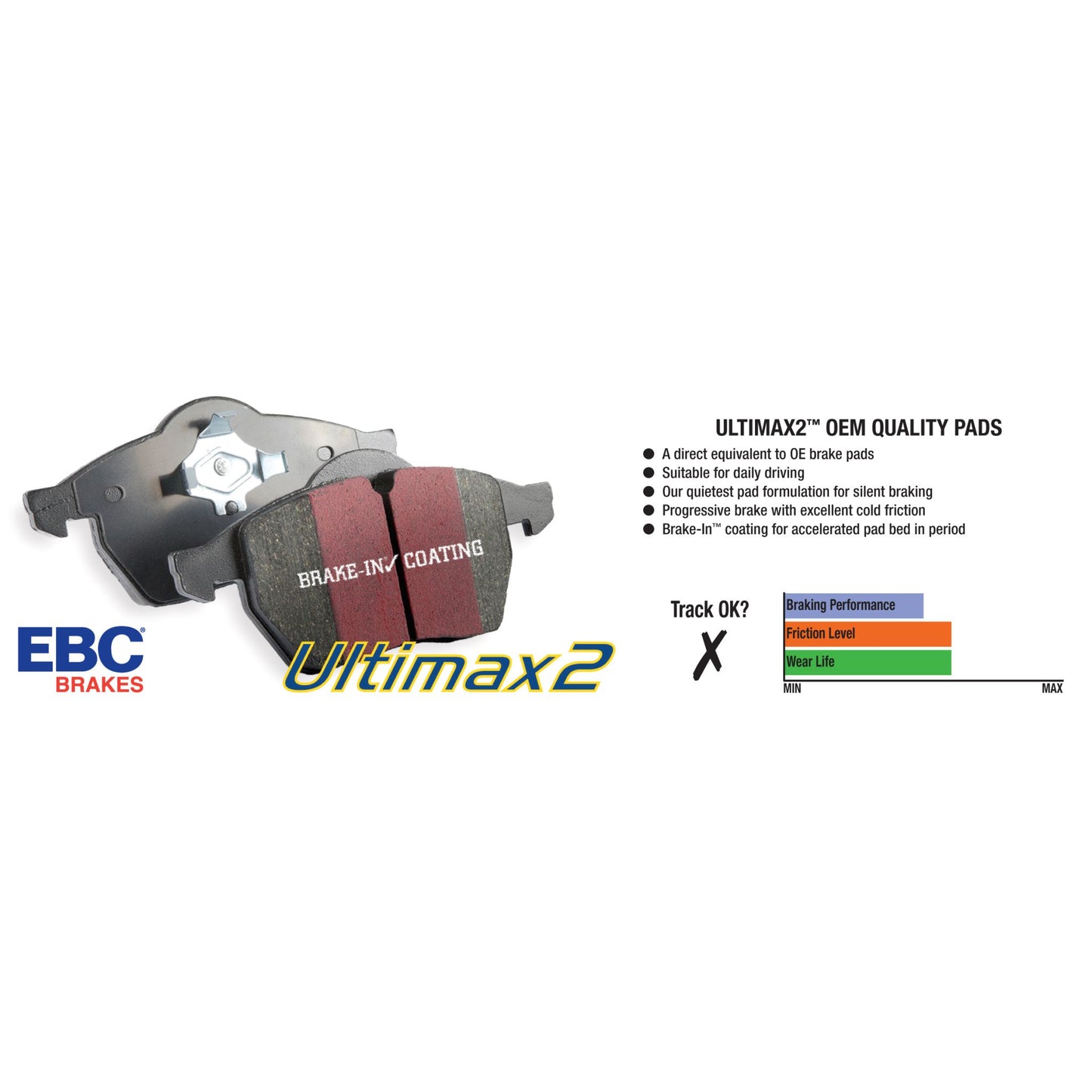 EBC UD801 Ultimax OEM Replacement Brake Pads