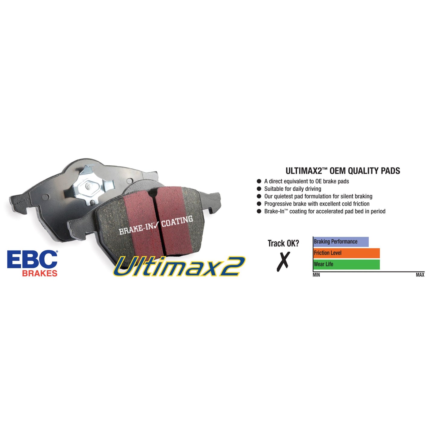 EBC UD704 Ultimax OEM Replacement Brake Pads