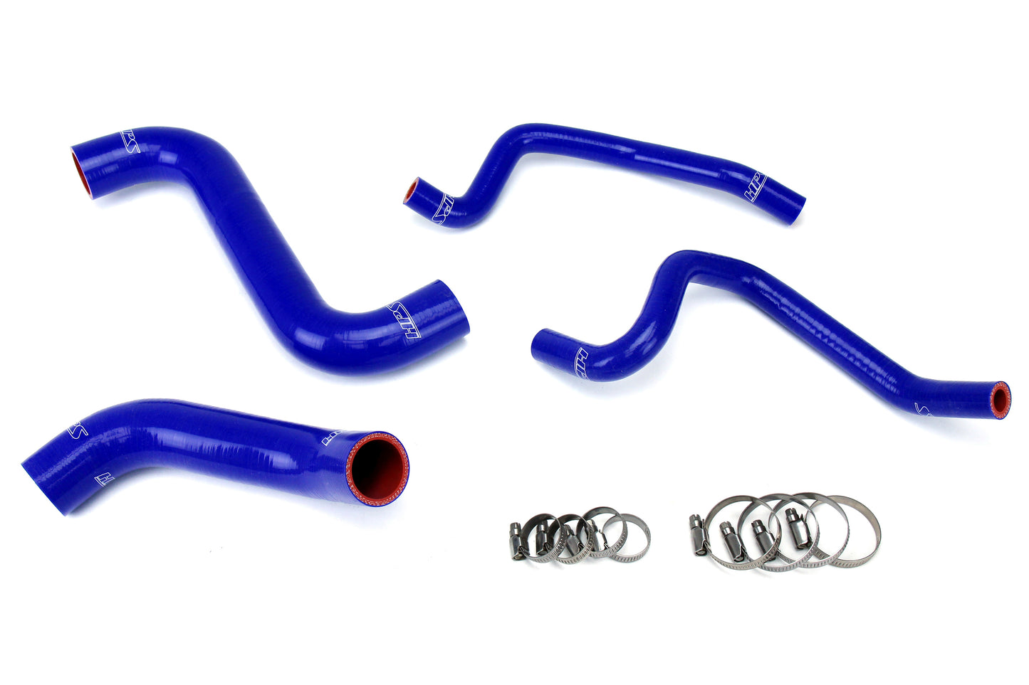 HPS Performance 3-ply Reinforced Silicone Replaces Rubber Radiator And Heater Coolant Hoses 57-1809-BLUE