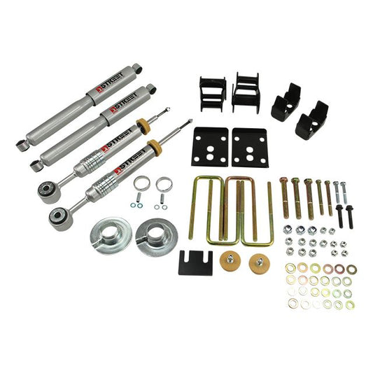 BELLTECH 982SP LOWERING KITS Front And Rear Complete Kit W/ Street Performance Shocks 2009-2013 Ford F150 Std. Cab 2wd Short Bed +1 in. to -3 in. F/4 in. R drop W/ Street Performance Shocks
