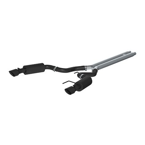 MBRP Exhaust 3in. Cat Back; Dual Split Rear; Street Version; 4.5in. tips; Black Coated S7239BLK