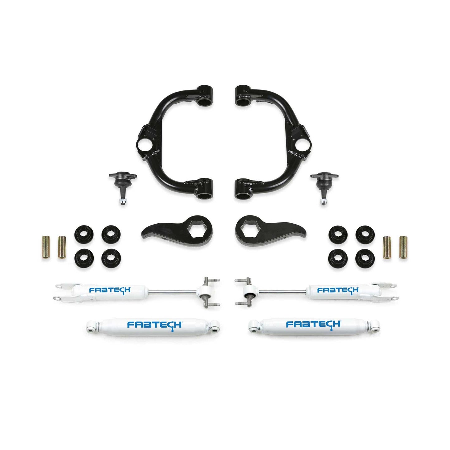 Fabtech 3.5 in. BJ UCA KIT W/ PERF SHKS 2020-22 GM K2500HD K1157