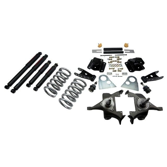 BELLTECH 820ND LOWERING KITS Front And Rear Complete Kit W/ Nitro Drop 2 Shocks 1994-1999 Dodge Ram 1500 (Ext Cab V8 Auto Trans Only) 3 in. F/4 in. R drop W/ Nitro Drop II Shocks