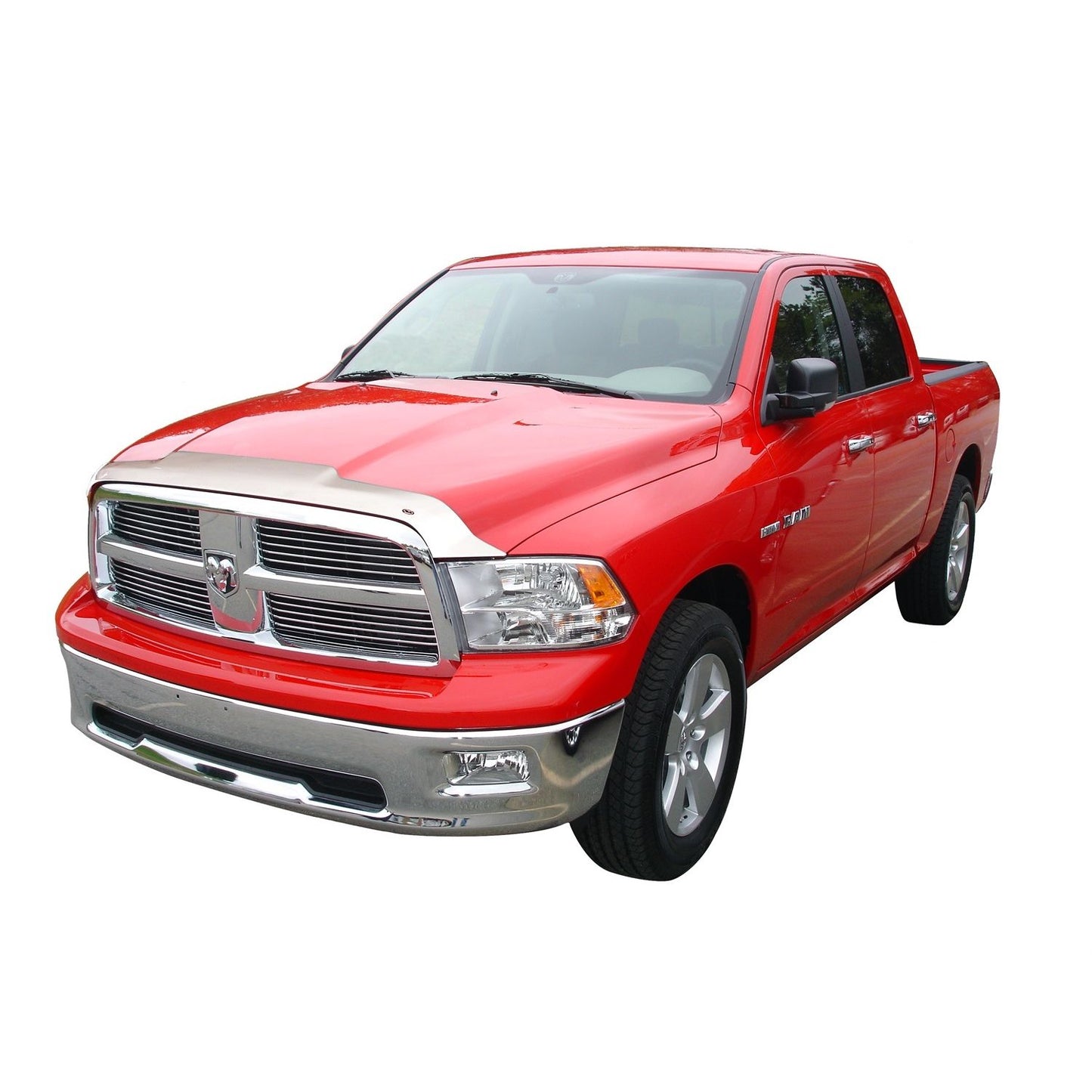 Auto Ventshade 622004 Aeroskin Flush Mount Chrome Hood Protector For 2009-2018 Dodge 1500 (Excludes Sport/Rebel); 2019-2022 Ram 1500 Classic