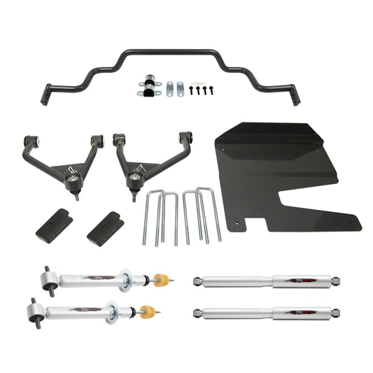 BELLTECH 150212TPS LIFT KIT 4in. Lift Kit Inc. Front and Rear Trail Performance Struts/Shocks Front Sway Bar 2019-2021 Chevrolet Silverado 2wd/4wd (all cabs) 4in. Lift