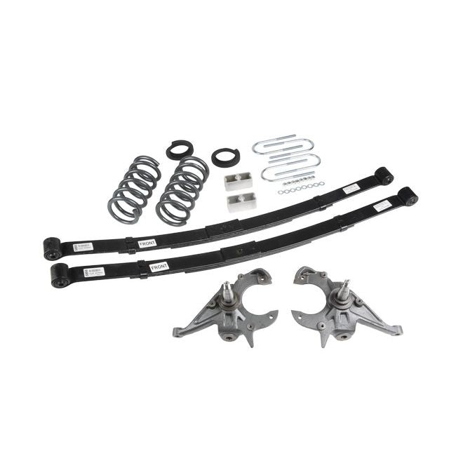 BELLTECH 633 LOWERING KITS Front And Rear Complete Kit W/O Shocks 1995-1997 Chevrolet Blazer/Jimmy 6 cyl. 4 in. or 5 in. F/5 in. R W/O Shocks