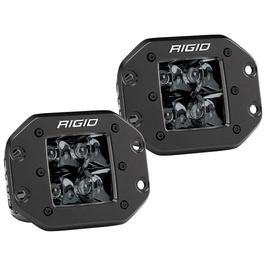 RIGID Industries D-Series PRO Midnight Edition Spot Optic Flush Mount Single 212213BLK