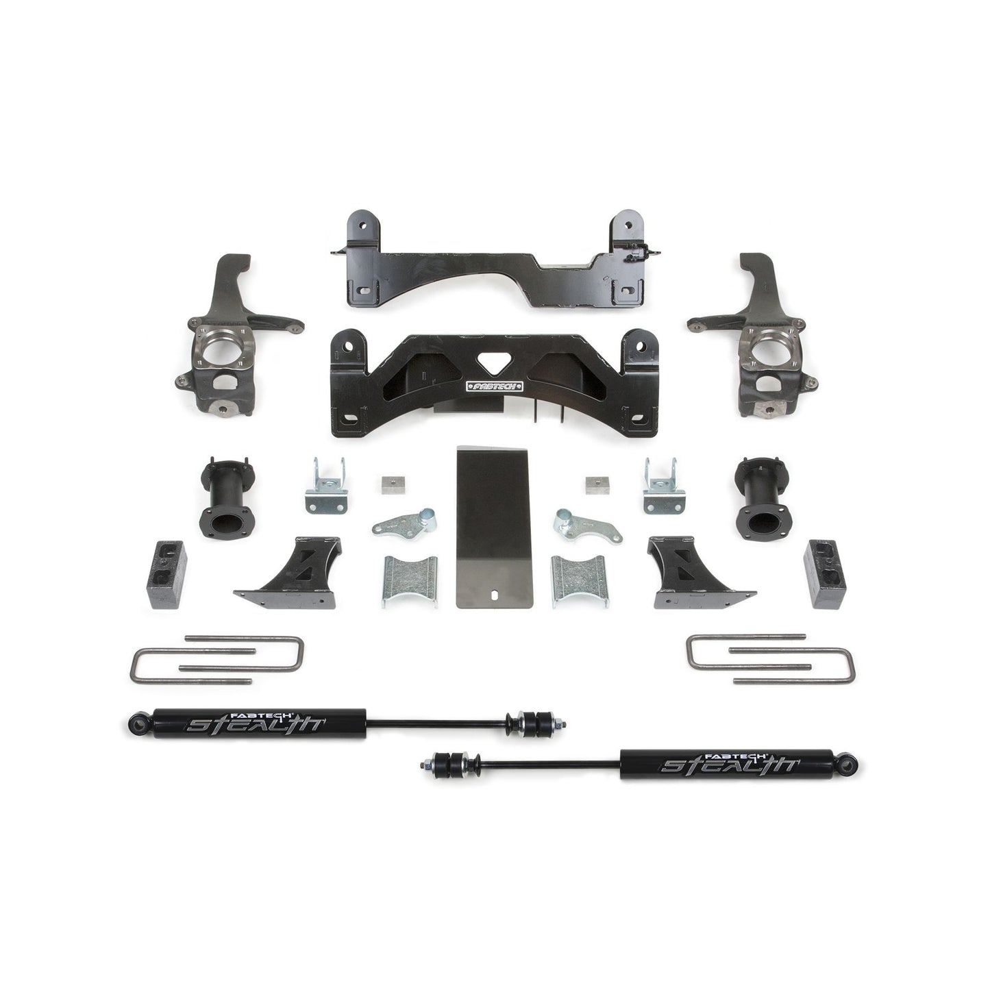 Fabtech 6" BASIC SYS W/C/O SPACERS & STEALTH RR 2016-21 TOYOTA TUNDRA 2WD/4WD K7054M