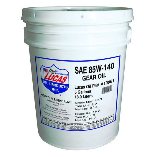 Lucas Oil Products SAE 85W-140 Plus Heavy Duty Gear Oil 10061