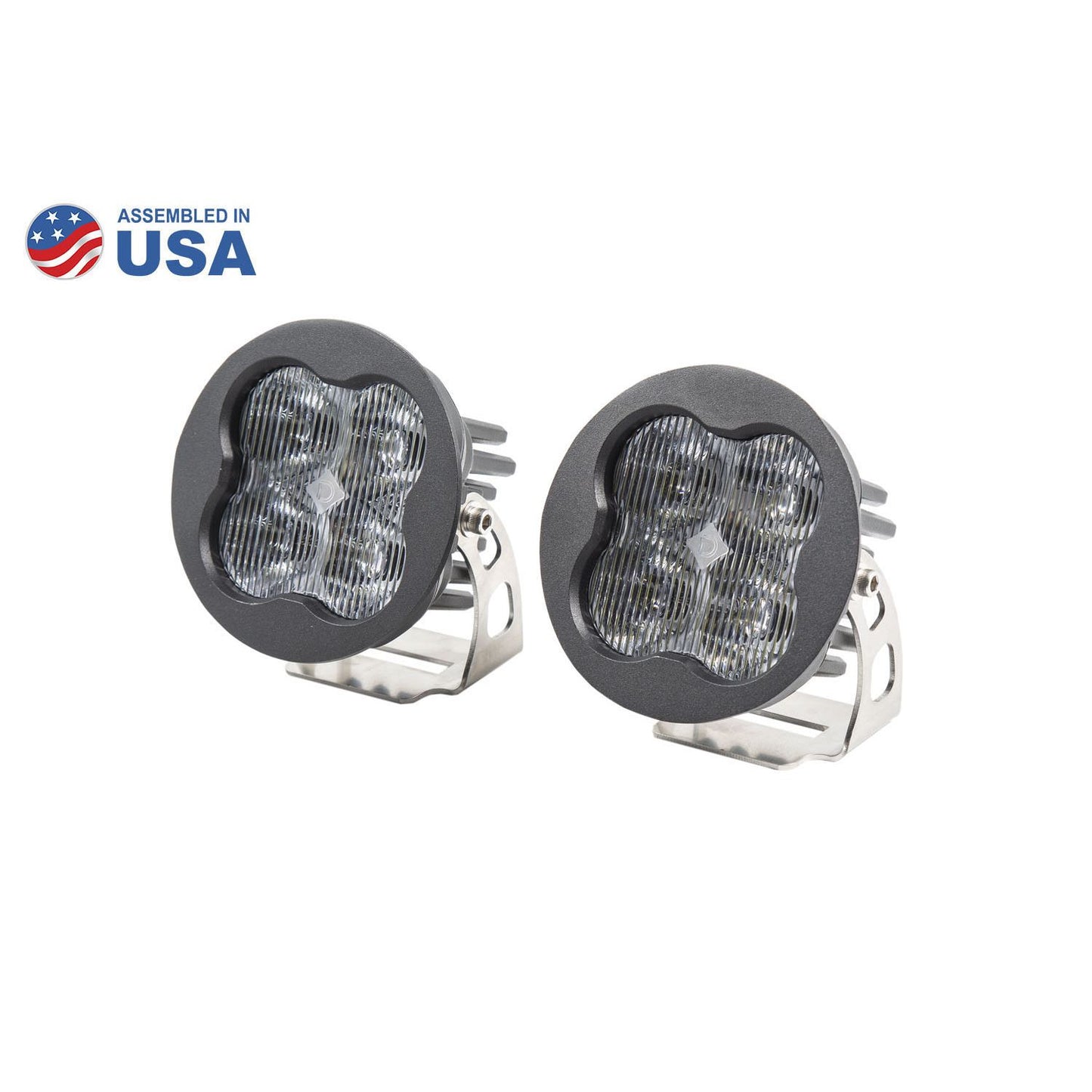 Diode Dynamics - DD6146P - Worklight SS3 Pro White SAE Fog Round (pair)