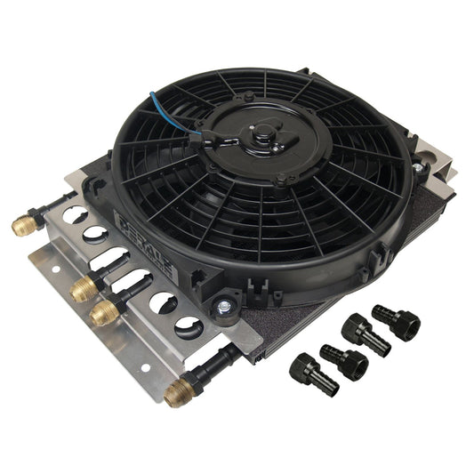 Derale 4 & 4 Pass Dual Circuit Electra-Cool Remote Cooler, -8AN 15220