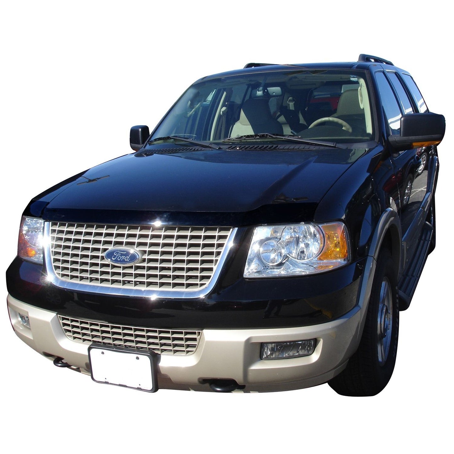 Auto Ventshade 322037 Aeroskin Flush Mount Dark Smoke Hood Protector For 2003-2006 Ford Expedition