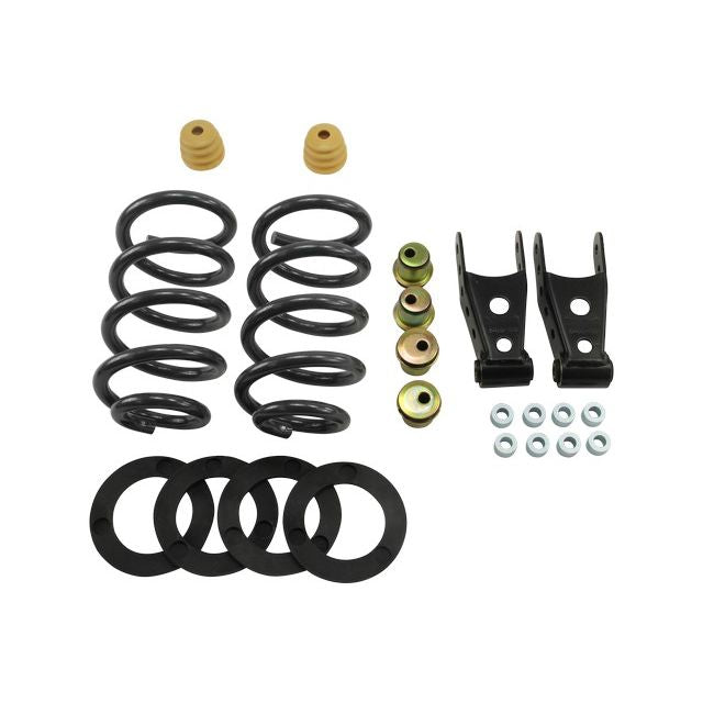 BELLTECH 640 LOWERING KITS Front And Rear Complete Kit W/O Shocks 2007-2013 Chevrolet Silverado/Sierra (Std Cab) 1 in. or 2 in. F/2 in. or 3 in. R drop W/O Shocks