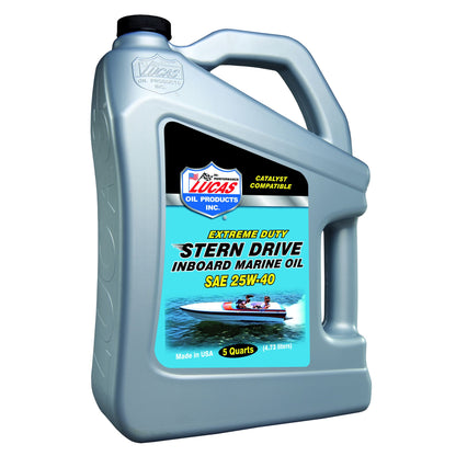 Lucas Oil Products Stern Drive Inboard Engine Oil SAE 25W-40 10814