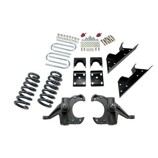 BELLTECH 707 LOWERING KITS Front And Rear Complete Kit W/O Shocks 1973-1987 Chevrolet C10 (1 1/4 in. Rotor) 4 in. F/6 in. R drop W/O Shocks