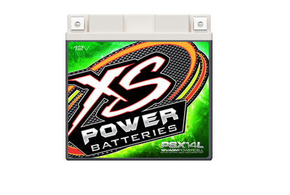 XS Power Batteries 12V AGM Powersports Series Batteries - M6 Terminal Bolts Included 800 Max Amps PSX14L