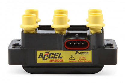 ACCEL Ignition Coil - SuperCoil - Ford 6-Tower EDIS with horizontal plug 140035