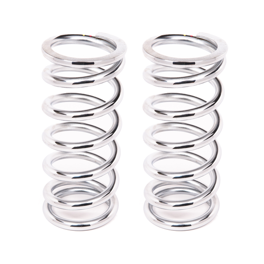 Aldan American Coil-Over-Spring 650 lbs./in. Rate 8 in. Length 2.5 in. I.D. Chrome Pair 8-650CH2