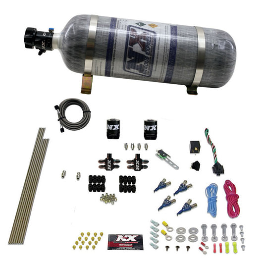 Nitrous Express 4-CYL GAS (100-150-200-250HP) WITH COMPOSITE BOTTLE NX-80004-12