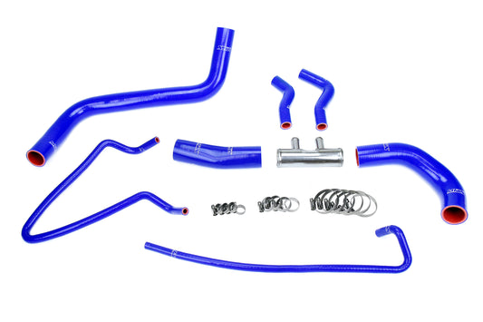 HPS Performance 3-ply Reinforced Silicone Replaces Rubber Radiator Coolant Hoses 57-2064-BLUE